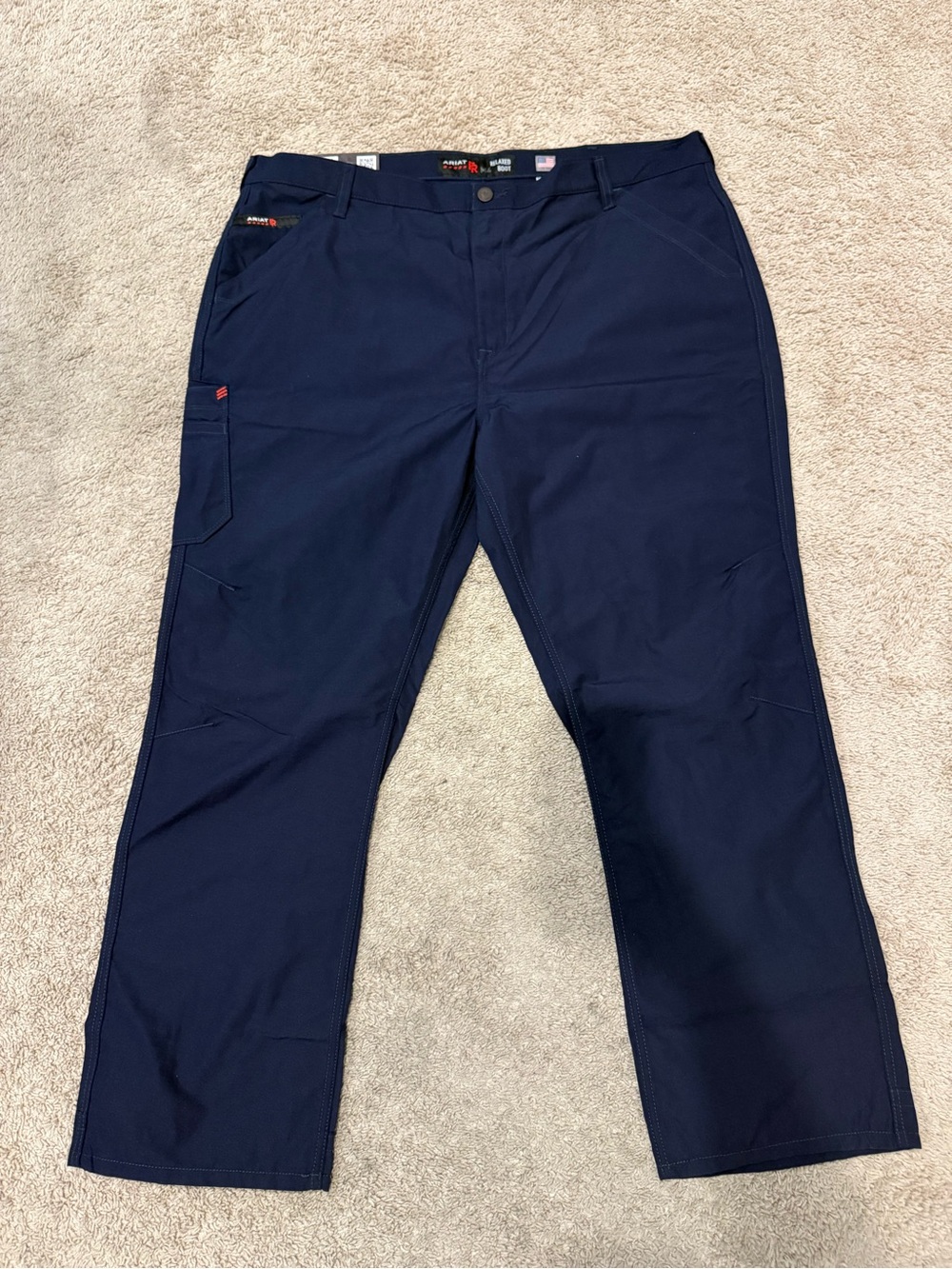 Ariat Work FR M4 Cargo Work Pants Men’s 44x32 Relaxed Boot Cut Navy NWT CAT 2